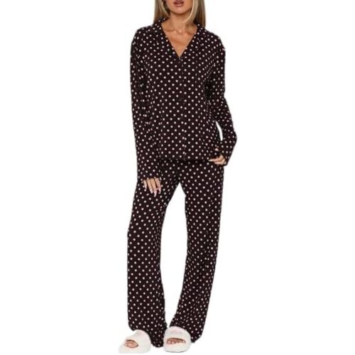 Womens 2 Piece Fruit Pajamas Set Cute Pjs Y2K Coquette Fall Sleepwear