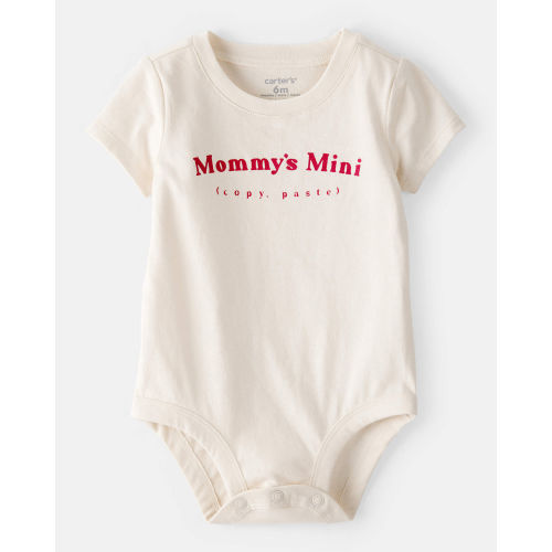 Baby 'Mommy's Mini' Short-Sleeve Graphic Bodysuit - Cream - Carter's | Carter's