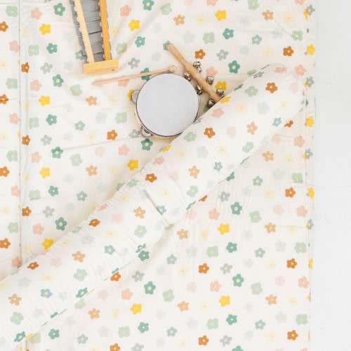 Toki Kids Epic Organic Cotton Play Mat - Playful Posies