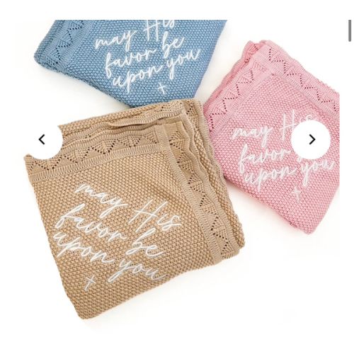 May His Favor Knit Blanket – OUR HOUSE ABOVE