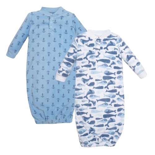 Hudson Baby Unisex Baby Fleece Gowns