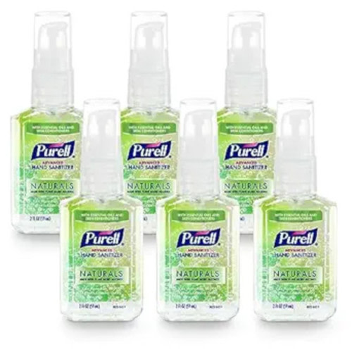 Purell Advanced Hand Sanitizer Naturals with Plant Based Alcohol (6-Pack)