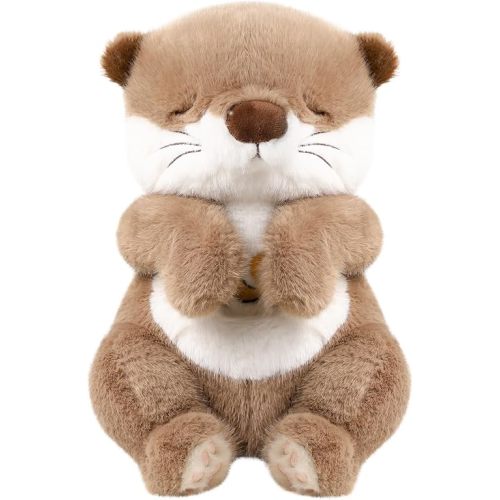 Baby Toy Comfort 'n Snuggle Otter Portable Plush Sound Machine with Soft Music, Warm Lights & Simulated Breathing Motion