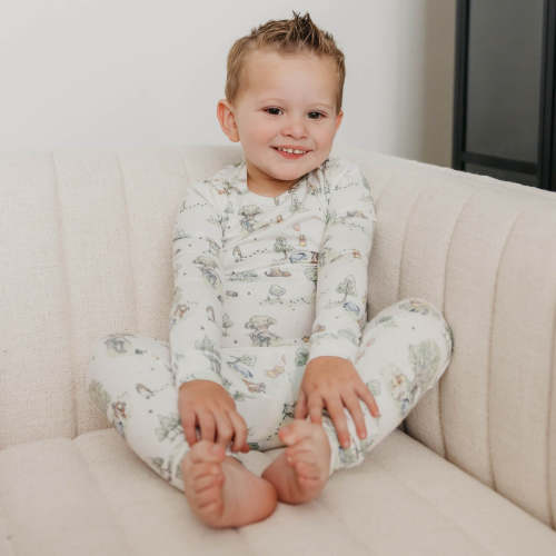 2pc Long Sleeve Pajama Set - Hundred Acre Wood