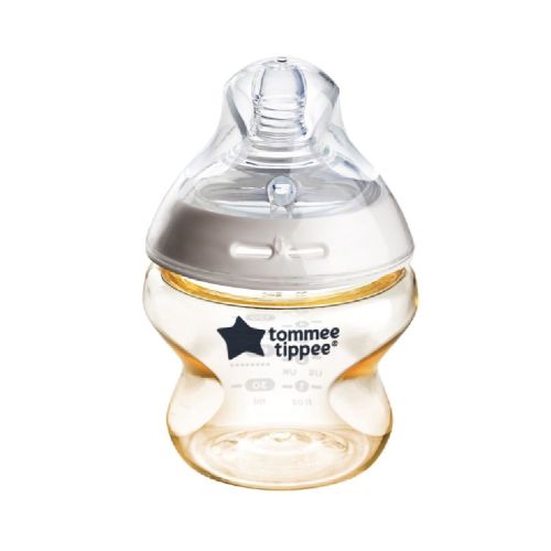 Tommee Tippee Natural Start PPSU Anti-Colic Bottle With Slow Flow Teat 0 Months+ White 150ml