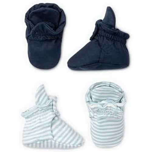monica + andy Organic 2-Pack Organic Baby Booties