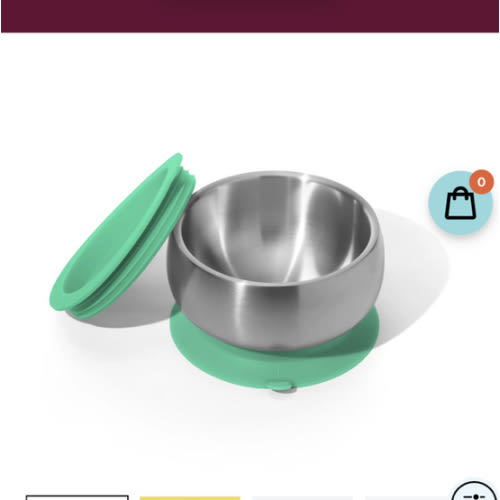 Avanchy | Stainless Steel Baby Bowls - BLW Suction Infant Feeding Bowl