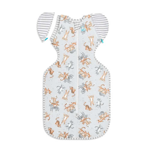 Love To Dream Swaddle Up™ 2-in-1 Transition Bag 1.0 TOG Original Cotton - Grey Cheeky Tiger