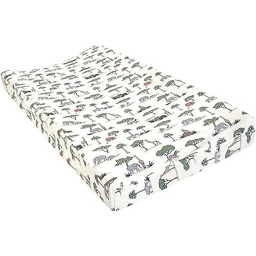 Hudson Baby Unisex Baby Changing Pad Cover, Going On Safari, One Size