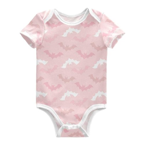 Ollabaky Unisex Baby Bodysuits Short Sleeve Cotton Baby Clothes
