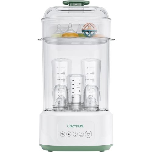 Electric Steam Baby Bottle Sterilizer and Dryer Compact Countertop