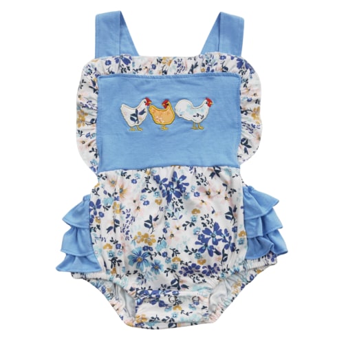 Floral Chicken Ruffle Romper – Little Southern Brand