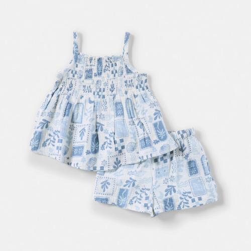 Sleeveless Double Cloth Set - Kmart