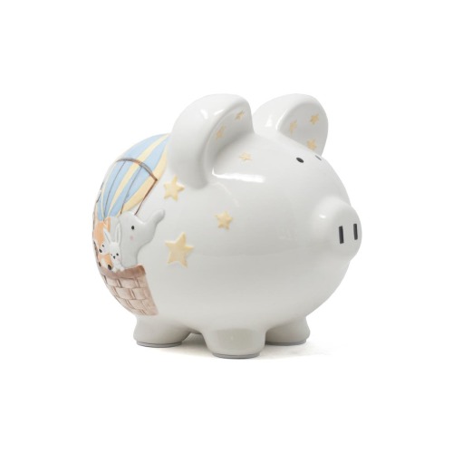 Hot Air Balloon Ceramic Piggy Bank