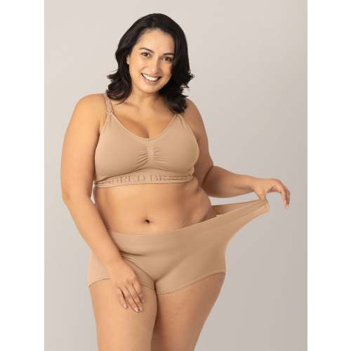 Grow with Me™ Maternity & Postpartum Boyshort | Beige