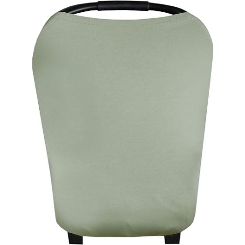 Copper Pearl Multi-Use Cover: Car Seat Covers, Nursing Cover, and Stroller Cover for Sun - Stretchy Fabric, All-Season Use, Stylish Designs, Easy Access for Moms - Stone