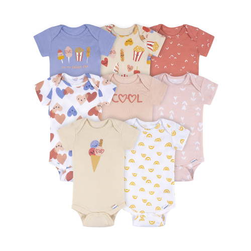 Onesies Brand Baby Girl Bodysuits, 8-Pack, Sizes Newborn - 12 Months