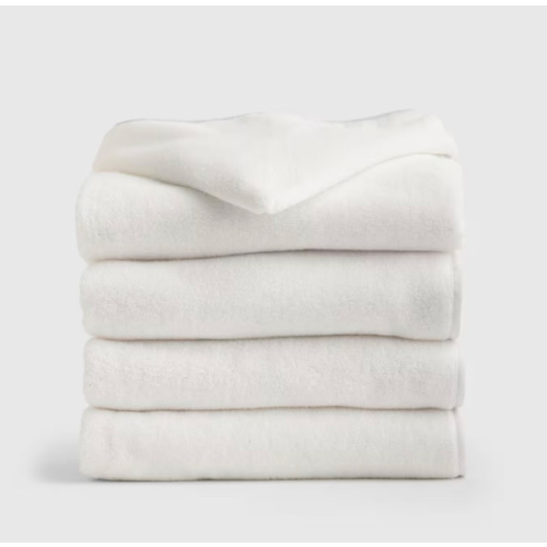 Organic Turkish Cotton Kids Hooded Towel Set 4-Pack in White