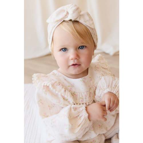 Organic Cotton Muslin Headband - Emelia Pink