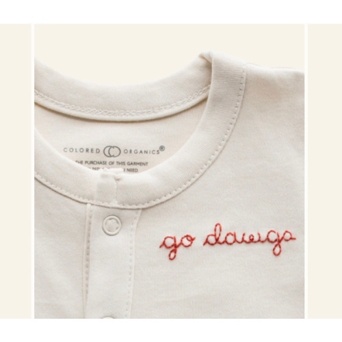 HAND-STITCHED GO DAWGS FOOTIE - 6-12m / go dawgs