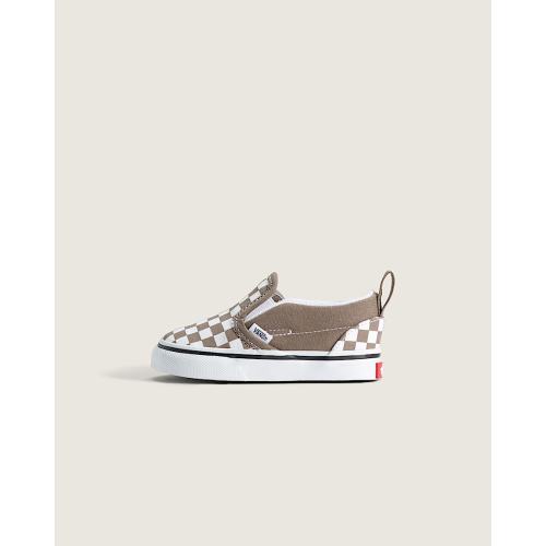 Toddler Slip-On V Checkerboard Shoe in Checkerboard Walnut Brown | Vans