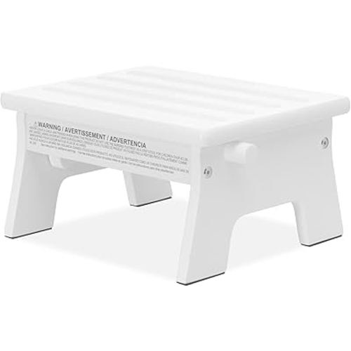 Dream On Me Ease-Up Adjustable Nursing Footrest in White – Solid Pinewood Foot Stool for Breastfeeding, Posture Support & Comfort, Lightweight, Easy to Assemble, Helps Reduce Back & Neck Pain