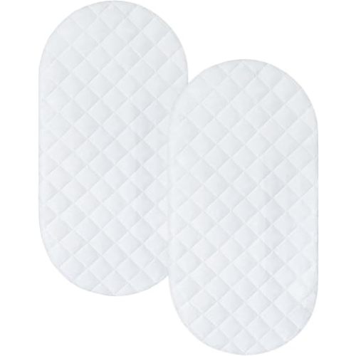 Bassinet Mattress Pad Cover 32"x17", Waterproof Bassinet Mattress Protector