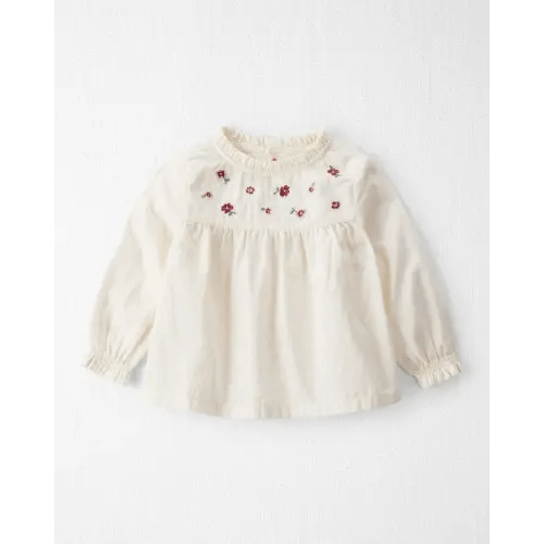 Baby Girl Organic Cotton Floral Print Long-Sleeve Top - Little Planet | Carter's