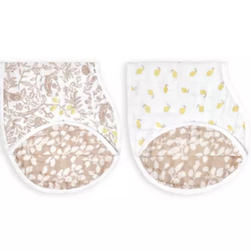 Silky Soft Reversible Burpy Bibs, 2 Pack
