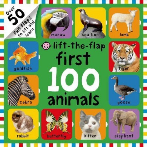 First 100 Lift-The-Flap: Animals - by  Roger Priddy