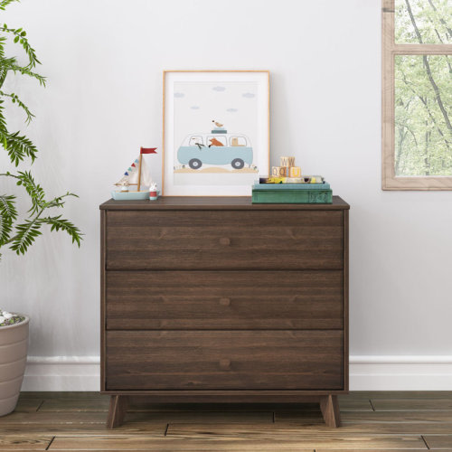 Winston Porter Adrundhati 3 Drawer Dresser & Reviews | Wayfair