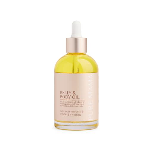 Belly & Body Oil - Stretch Mark Oil for Pregnancy & Postpartum | Clinically Tested, Lightweight Pregnancy Belly Oil with Vitamin E for Hydration & Elasticity