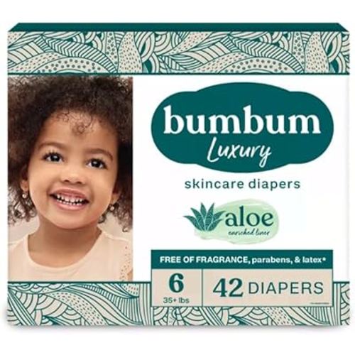 Bum-Bum Luxury Fragrance-Free Disposable Diapers - (Select Size and Count) (Size-6)