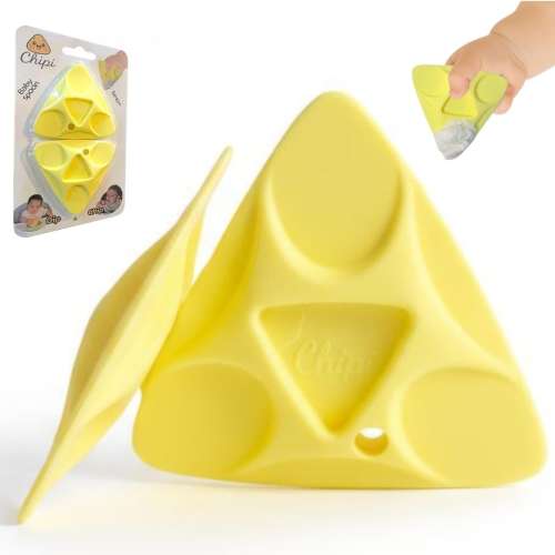 Chipi Baby Silicone Spoon Set: Correct Spoon Grasp, Self Feeding, Puree, BLW, Fine Motor Skills Development(2pcs)