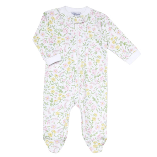 Berry Wildflowers Zipper Footie