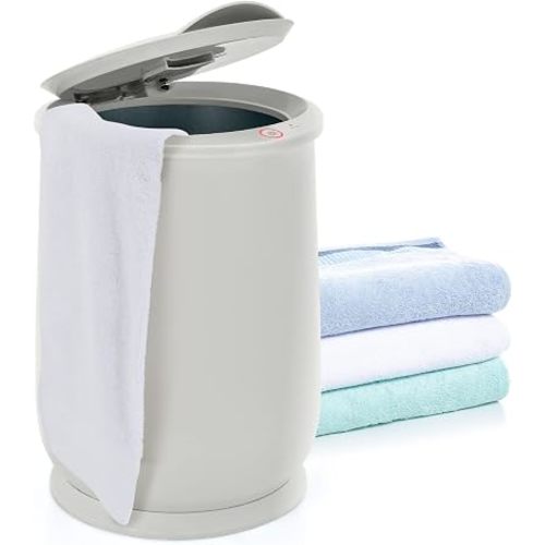 Tangkula 21L Towel Warmer Bucket for Bathroom, Large Towel Warmer w/Flip-Top Lid, 60 Min Auto Shut Off, Fits up to 2 Oversized 45" x 70" Towels, Hot Towel Heater for Blankets, Bathrobes (21L, Grey)