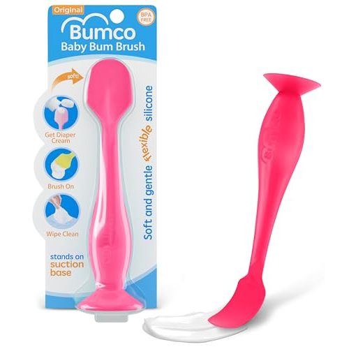 Bumco Diaper Cream Spatula - BPA-Free Diaper Bag Essentials, Soft Butt Spatula Baby, Mom-Invented Butt Paste Spatula, Bumco Diaper Cream Spatula, Flexible Diaper Cream Applicator, Bumco Baby Bum Brush