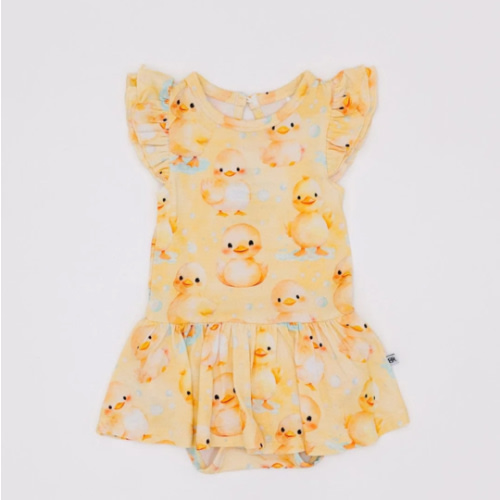 You Quack Me Up Ruffle Dress