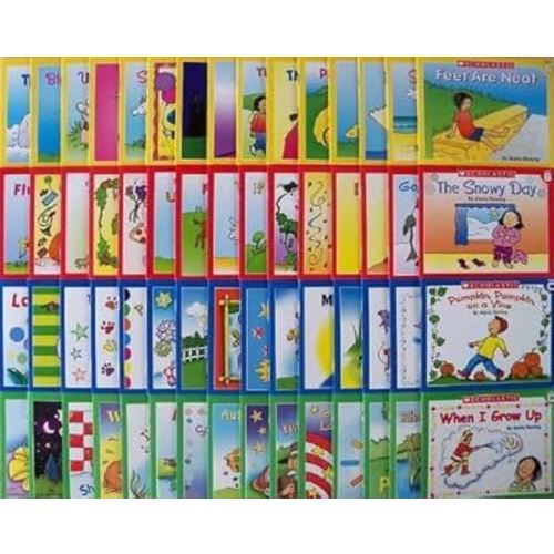 60 Scholastic Easy Leveled Readers Phonics Early Guided Reading Lot (15 Books Per Levels A, B, C, and D) (Little Leveled Readers)