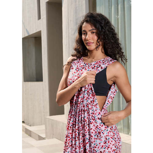 Floral Side Zip Nursing Dress
