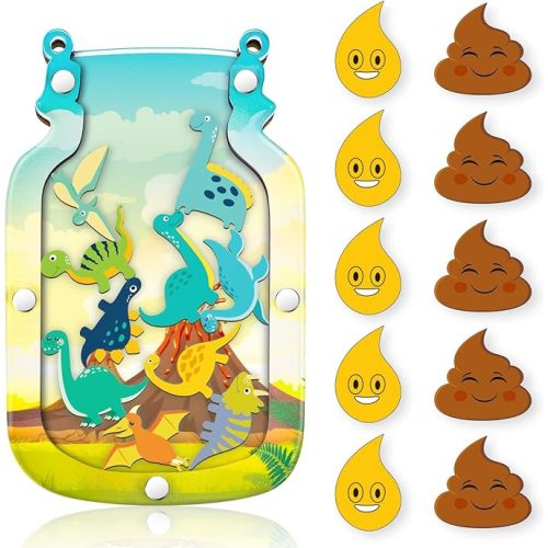 Qunclay Reward Jar for Kids Pot Training Reward Jar Classroom Incentive Good Behavior Responsibility Chart for Christmas Boys Girls Gift(Fresh Style)