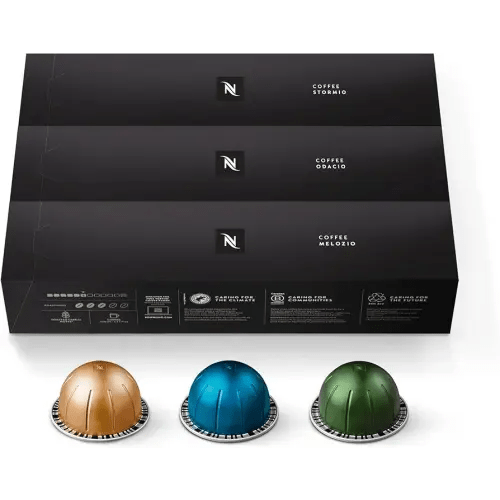Nespresso Capsules Vertuo, Variety Pack, Medium and Dark Roast Coffee, 30 Count Coffee Pods, Brews 7.8 oz.