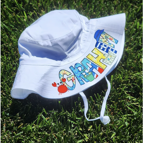 Personalized Lovely Summer Sun Protection Bucket Hat | CWBeach159