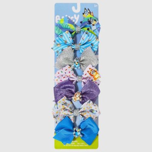 Girls' Bluey 7pk Hair Bow Set