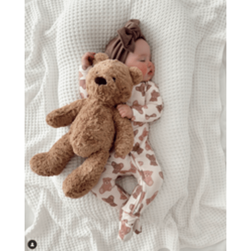 Teddy Bear Zipper Romper – In My Jammers