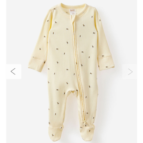 Organic Pointelle Zip Romper