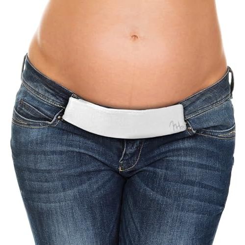 Maternity Belly Band | Waistband Pants Extender Belt | Adjustable Stretch & Support for Pregnancy & Postpartum Stages