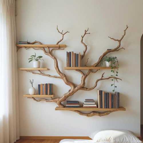 Tree branch bookshelf – Etsy