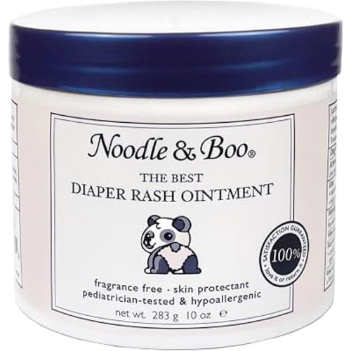 Noodle & Boo The Best Diaper Rash Ointment, Multi Purpose Baby Skin Care Zinc Oxide Ointment For Diaper Rash Prevention, Treatment & Relief, Fragrance Free