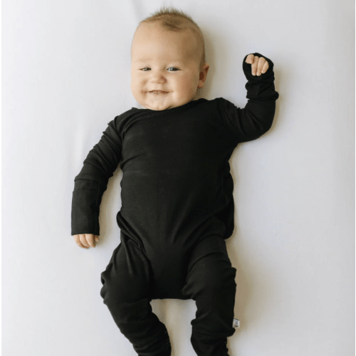 Black Day to Night Romper Luxe Edition | Cotton Bamboo Blend